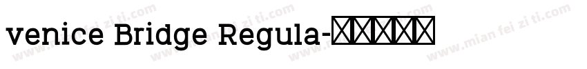 venice Bridge Regula字体转换